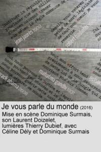 Je vous parle du monde bis